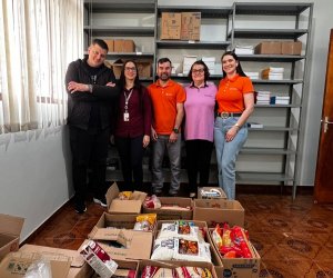  CAMPANHA DIA C ARRECADA MAIS DE 300 QUILOS DE ALIMENTOS EM S&Atilde;O JO&Atilde;O