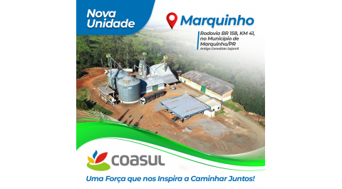 Coasul adquire unidade de recebimento de cereais no município de Marquinho!