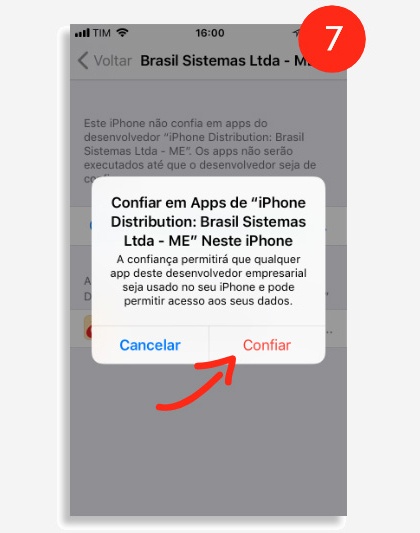 Confiar em iOS